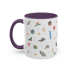 Big Sur Christmas Mug | Watercolor Travel Souvenir | Holiday Gift | Accent Ceramic Coffee Cup 11oz 15oz