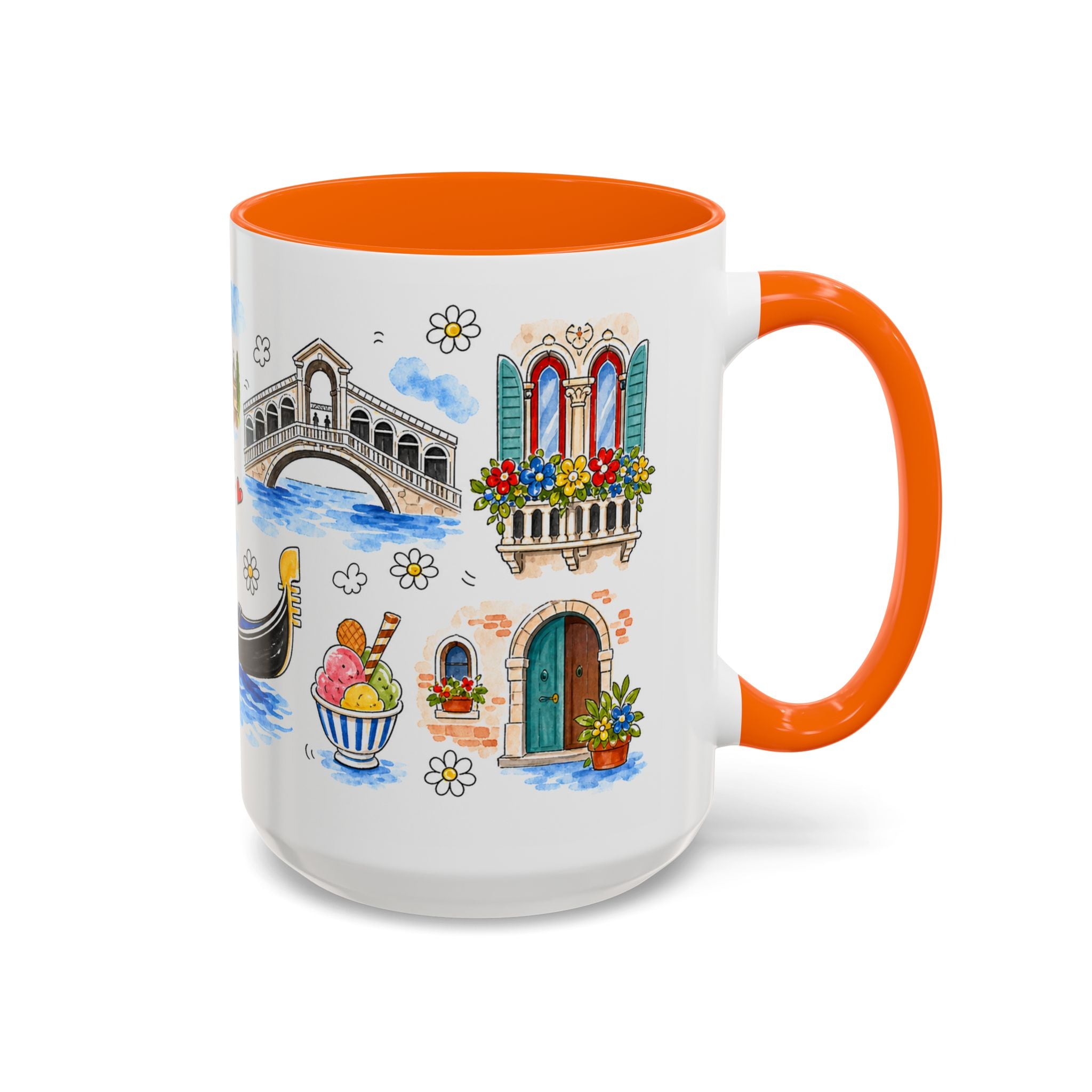 Venice Travel Mug | European City Souvenir Accent Coffee Mug | 11oz 15oz Ceramic Cup