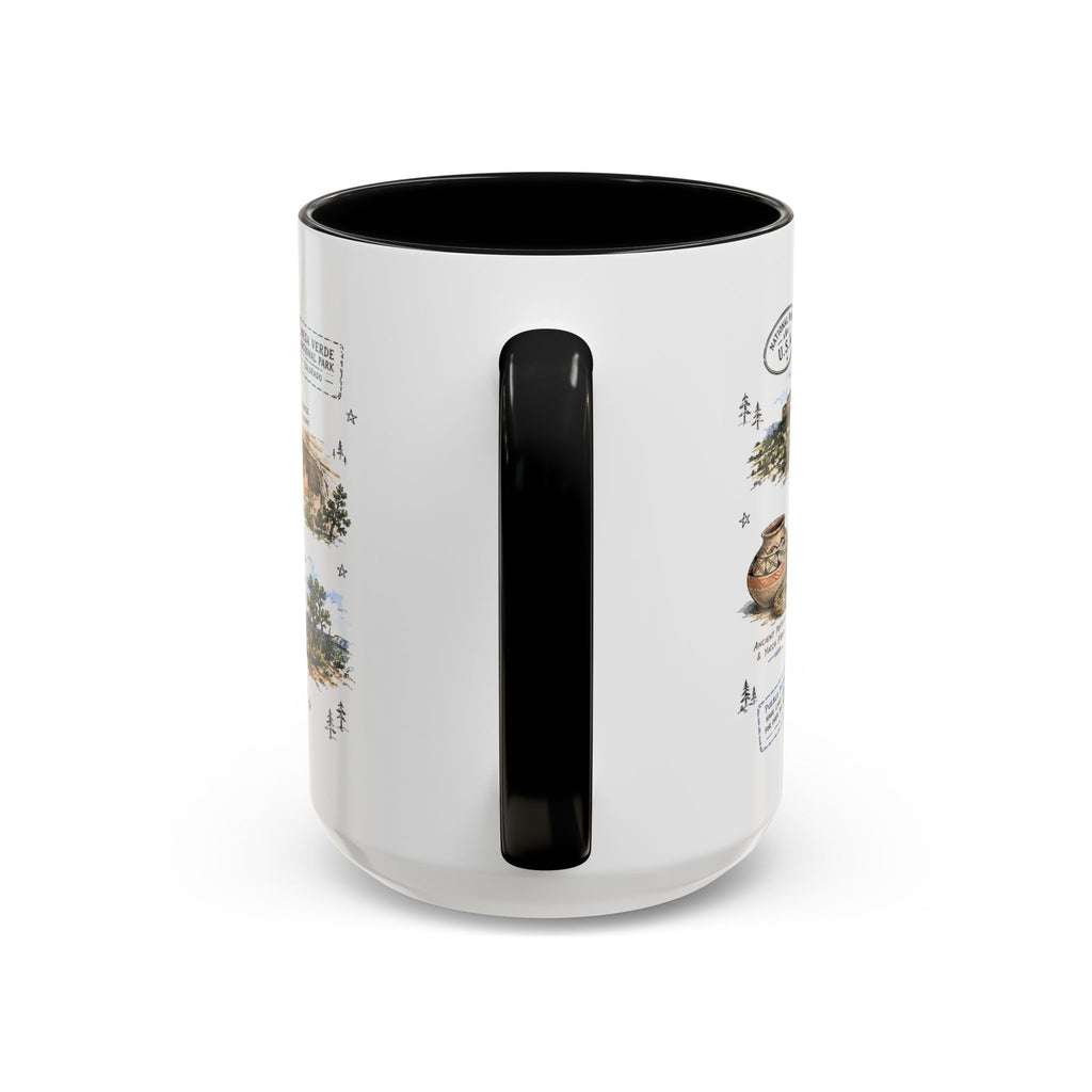 Mesa Verde National Park Coffee Mug | Colorado Ancient Cliff Dwellings Gift | Accent Color Ceramic 11oz 15oz