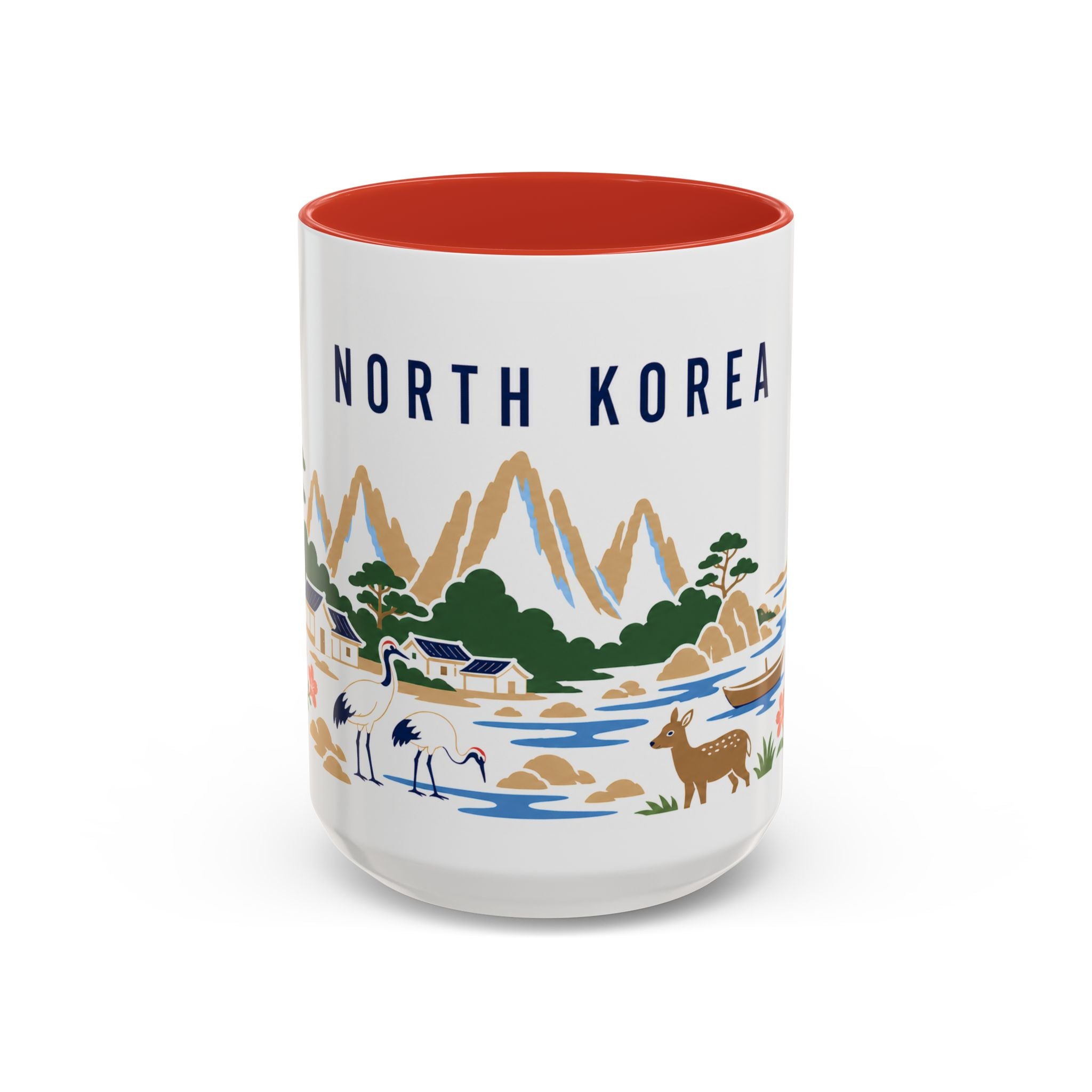 North Korea Coffee Mug | Travel Souvenir Accent Mug | Country Gift Ceramic Cup 11oz 15oz