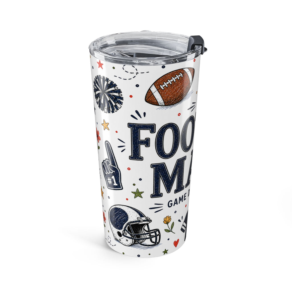 Football Mama 20oz Tumbler | Football Mom Gift | Insulated Stainless Steel Travel Cup