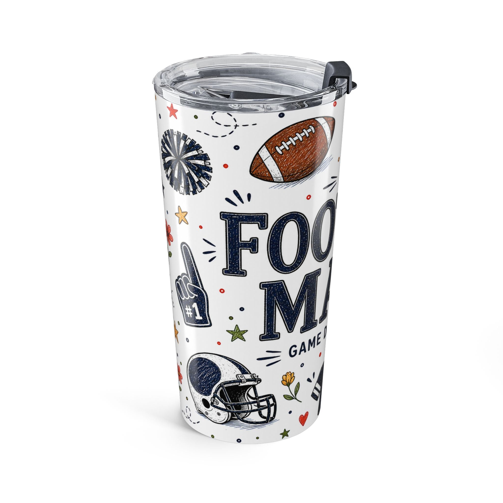 Football Mama 20oz Tumbler | Football Mom Gift | Insulated Stainless Steel Travel Cup