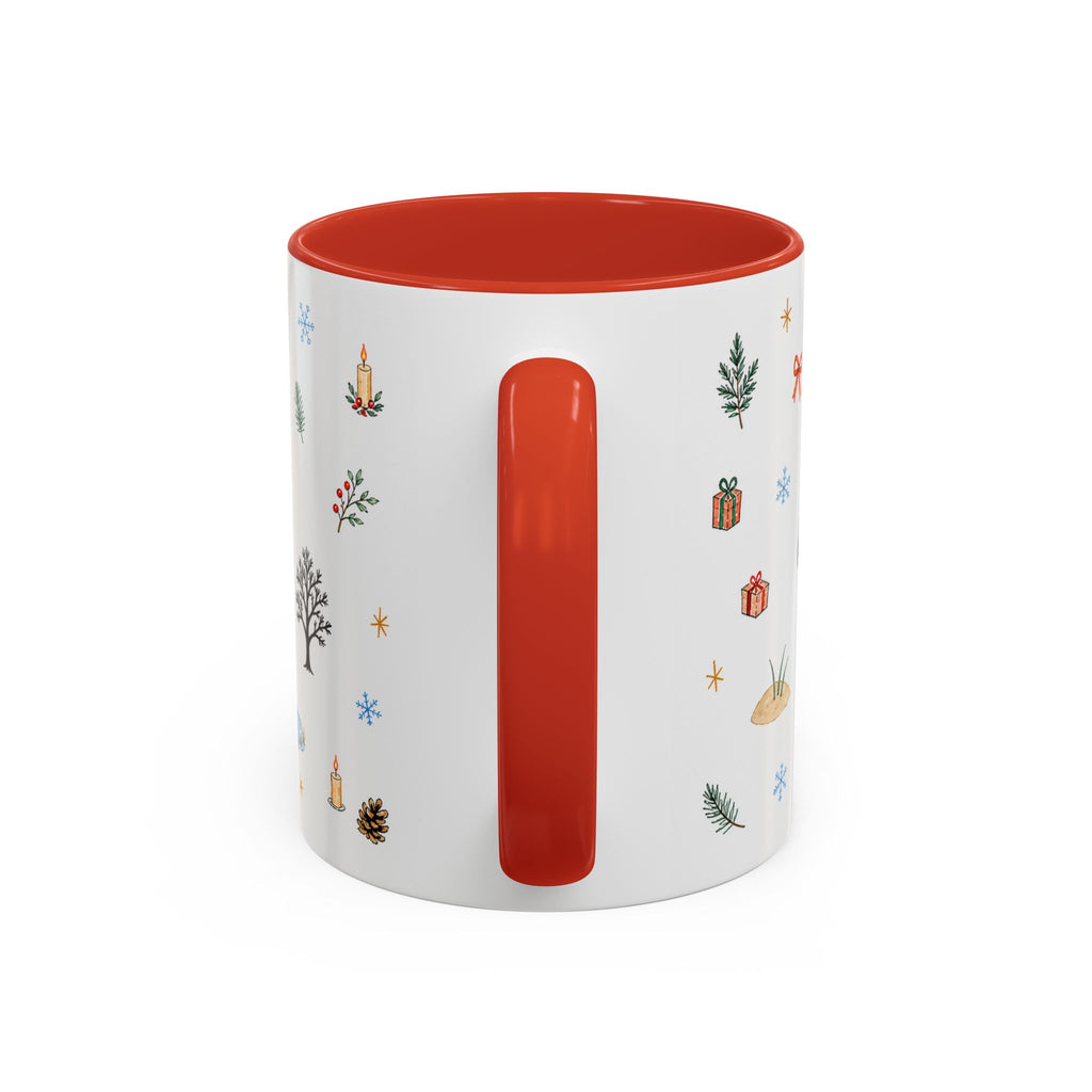 Indiana Dunes National Park Christmas Mug | Watercolor Travel Souvenir | Holiday Gift | Accent Ceramic Coffee Cup 11oz 15oz