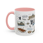 Berlin Coffee Mug | Germany Souvenir Travel Gift | Accent Color Ceramic 11oz 15oz