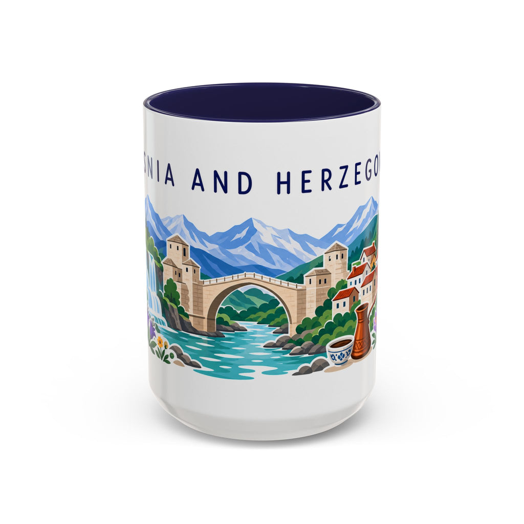 Bosnia and Herzegovina Coffee Mug | Travel Souvenir Accent Mug | Country Gift Ceramic Cup 11oz 15oz