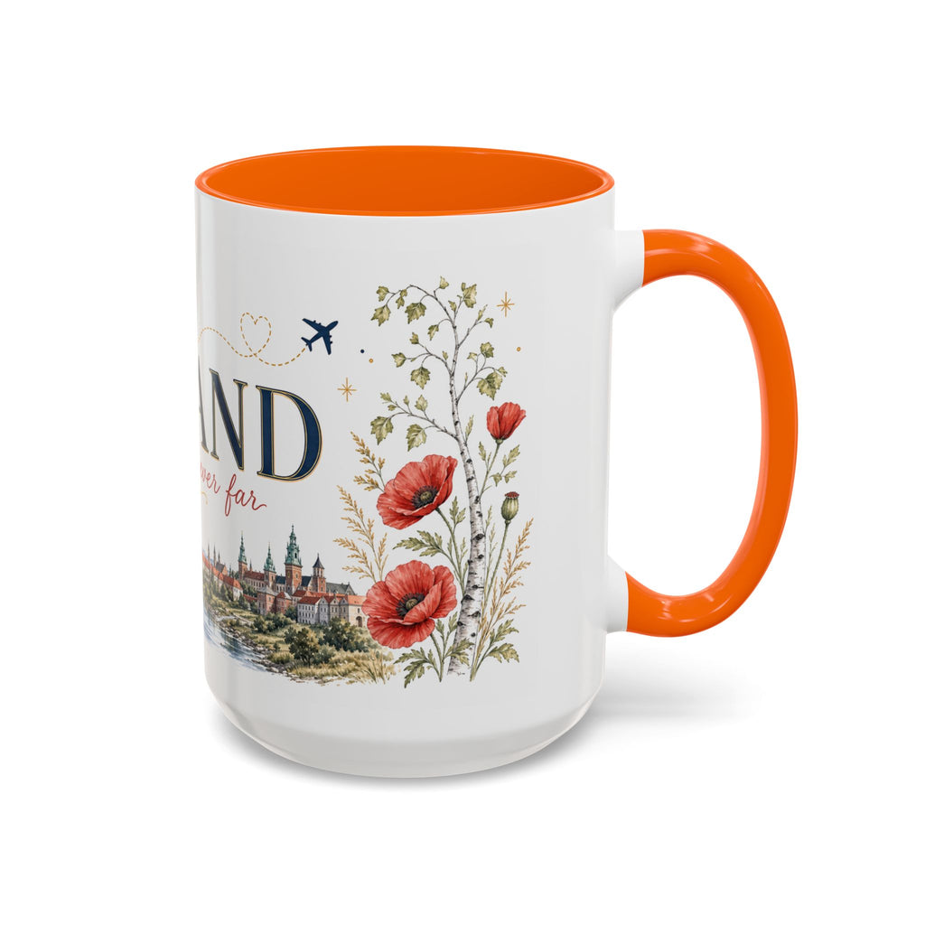 Poland Home Country Mug | Moving Away Gift | Long Distance Friendship | 11 oz 15 oz Accent Mug