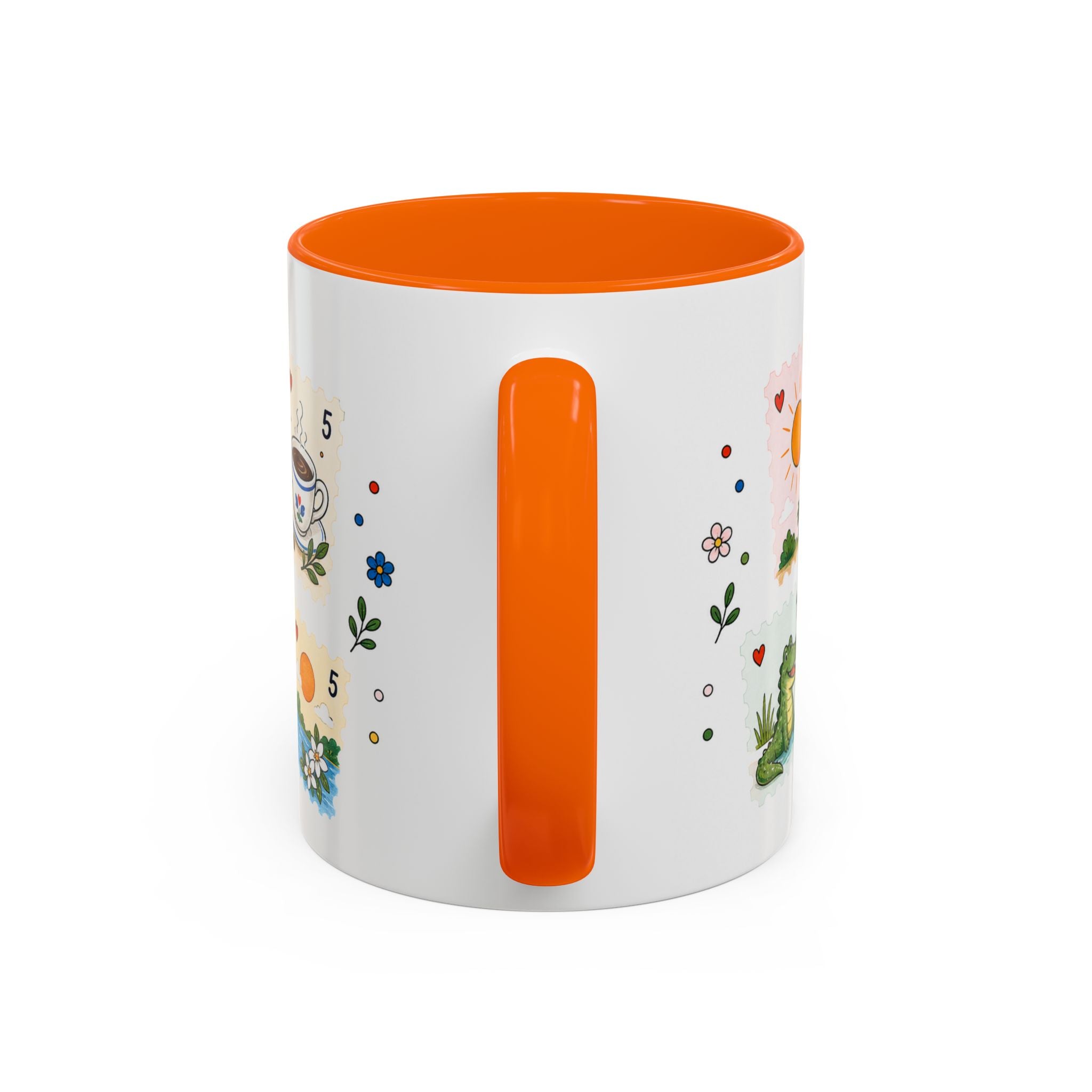 Orlando Coffee Mug | Postage Stamp Collage Mug | Travel Souvenir Accent Cup 11oz 15oz