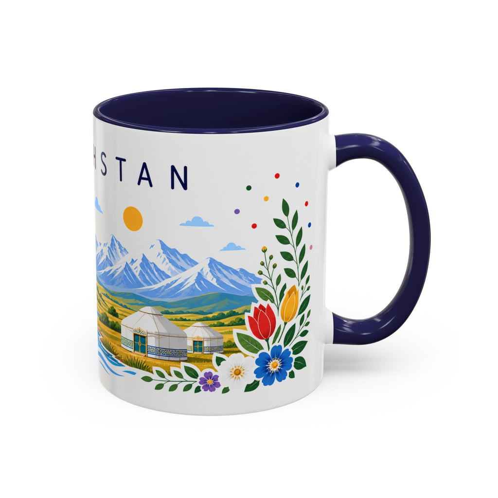 Kazakhstan Coffee Mug | Travel Souvenir Accent Mug | Place Gift Ceramic Cup 11oz 15oz