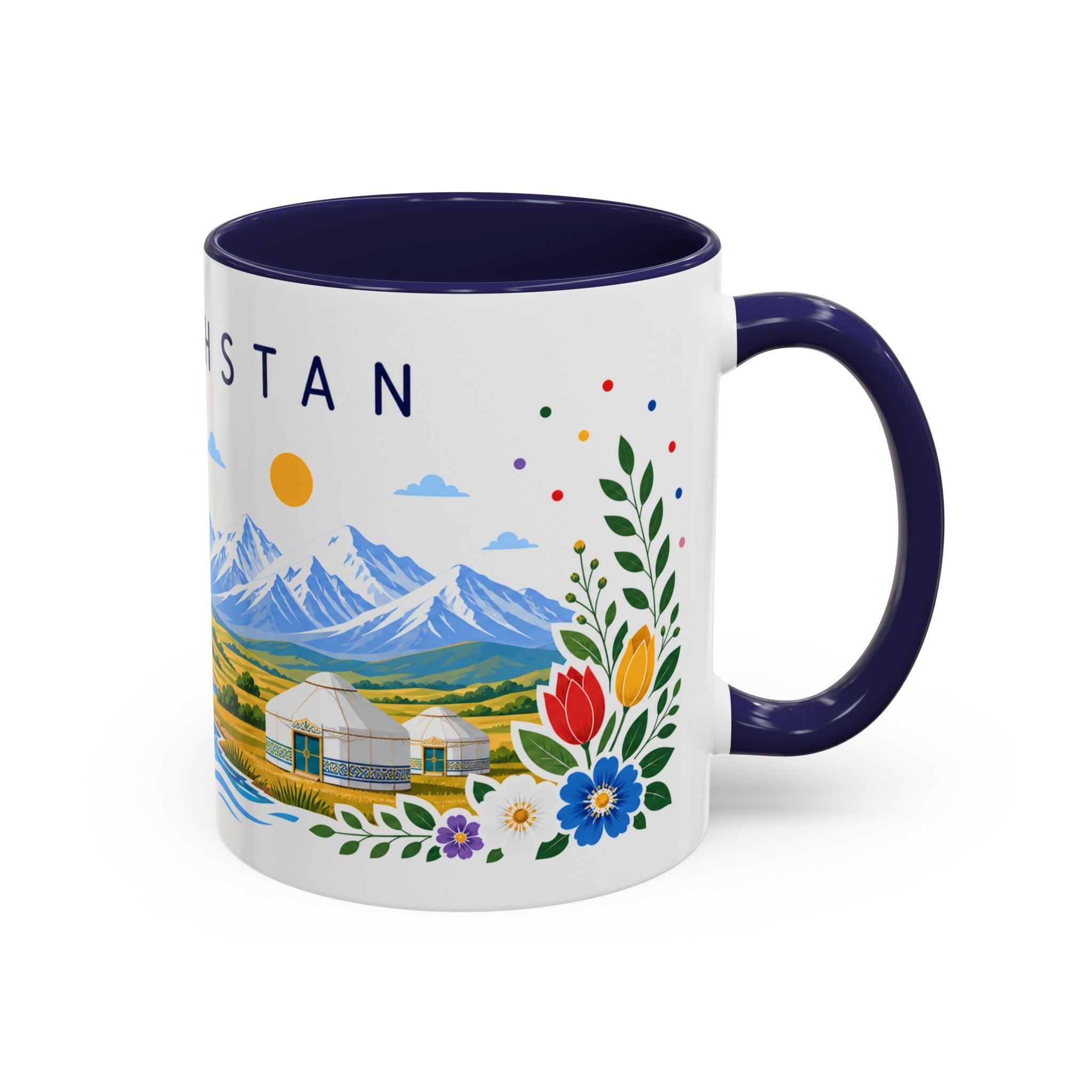 Kazakhstan Coffee Mug | Travel Souvenir Accent Mug | Place Gift Ceramic Cup 11oz 15oz