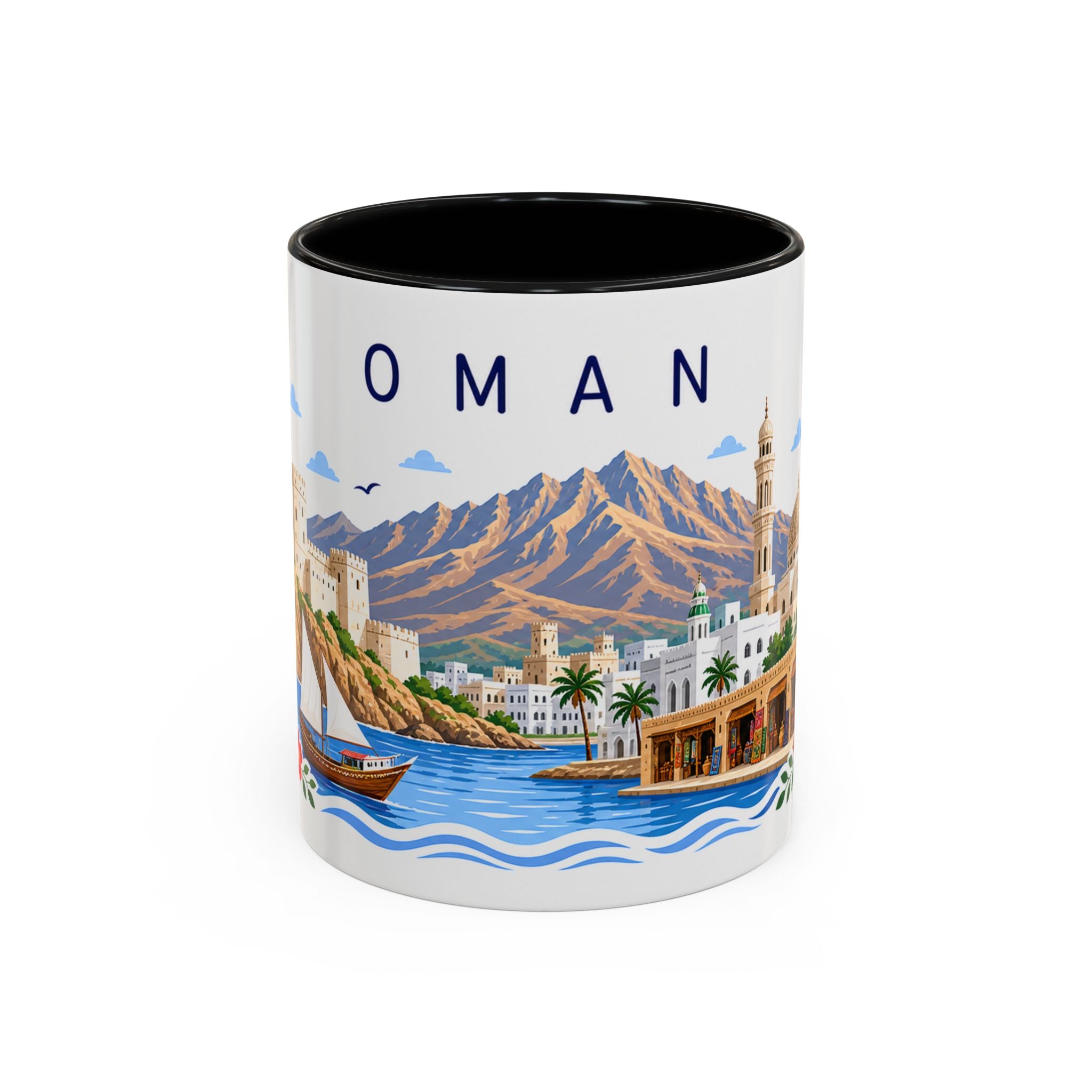 Oman Coffee Mug | Travel Souvenir Accent Mug | Place Gift Ceramic Cup 11oz 15oz