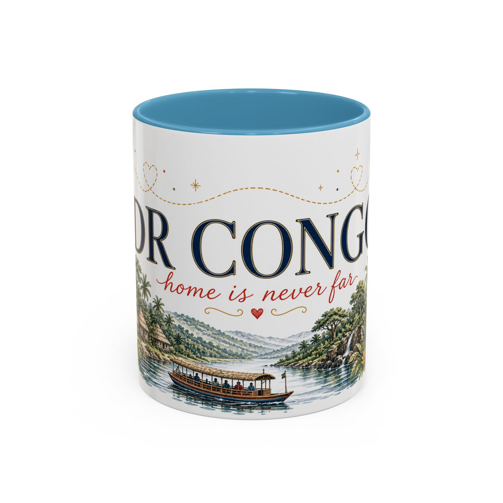 DR Congo Home Country Mug | Moving Away Gift | Long Distance Friendship | 11 oz 15 oz Accent Mug