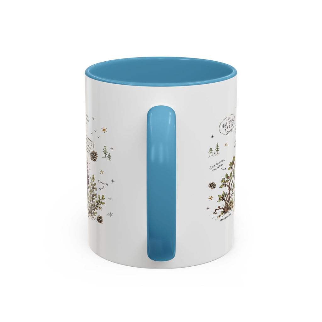 Pinnacles National Park Coffee Mug | California Rock Climbing Condor Gift | Accent Color Ceramic 11oz 15oz