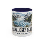 Franz Josef Glacier Mug, New Zealand Travel Souvenir, Bucket List Gift, Accent Ceramic Coffee Mug 11oz 15oz