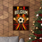 Belgium Soccer Fan Art Poster | Matte Vertical Poster | 2026 soccer season Wall Decor