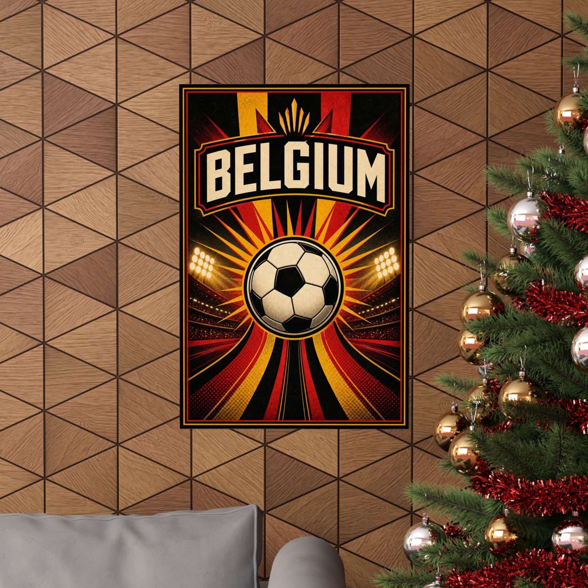 Belgium Soccer Fan Art Poster | Matte Vertical Poster | 2026 soccer season Wall Decor