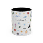 Denali National Park Christmas Mug | Watercolor Travel Souvenir | Holiday Gift | Accent Ceramic Coffee Cup 11oz 15oz