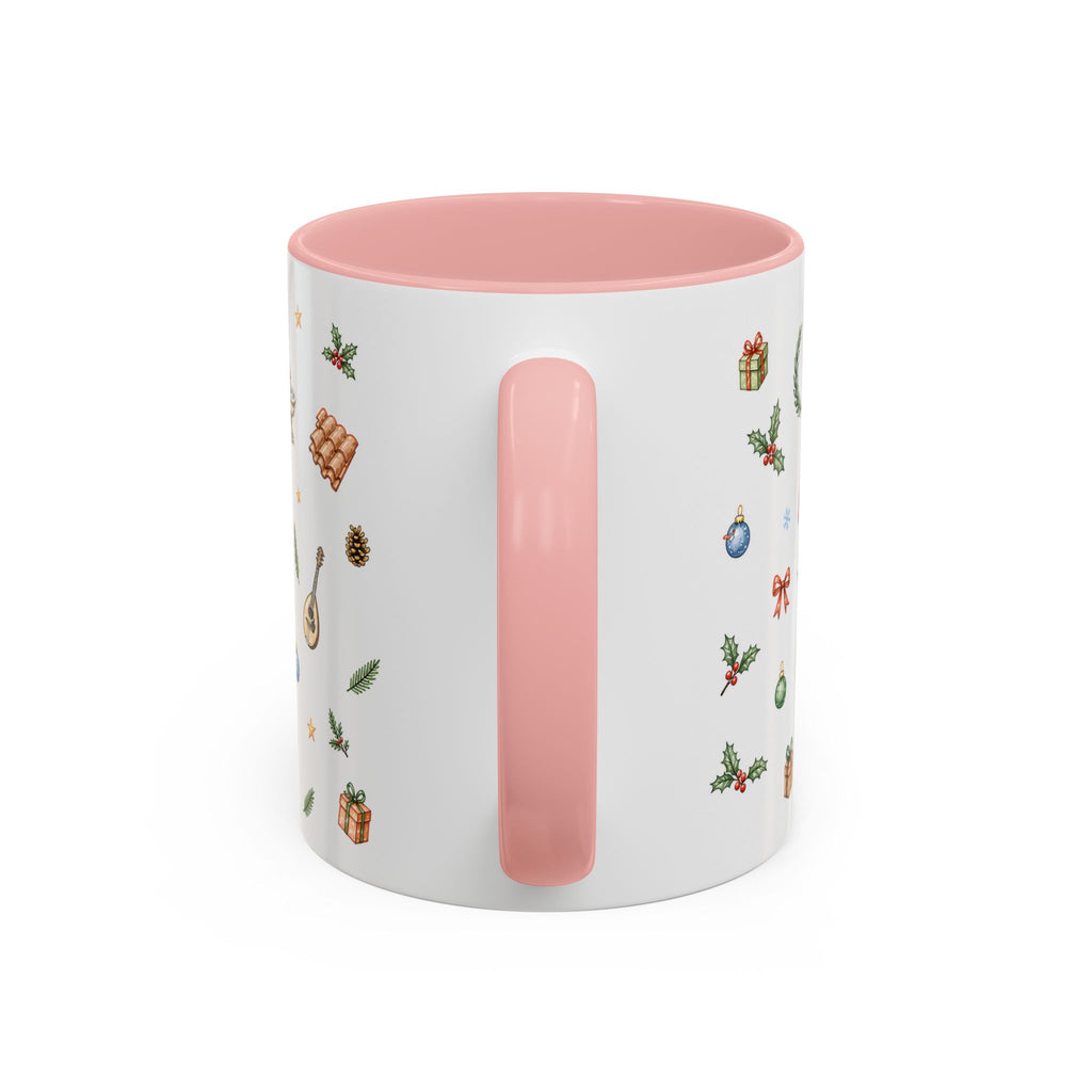 Rome Christmas Mug | Watercolor City Souvenir | Ceramic Coffee Cup