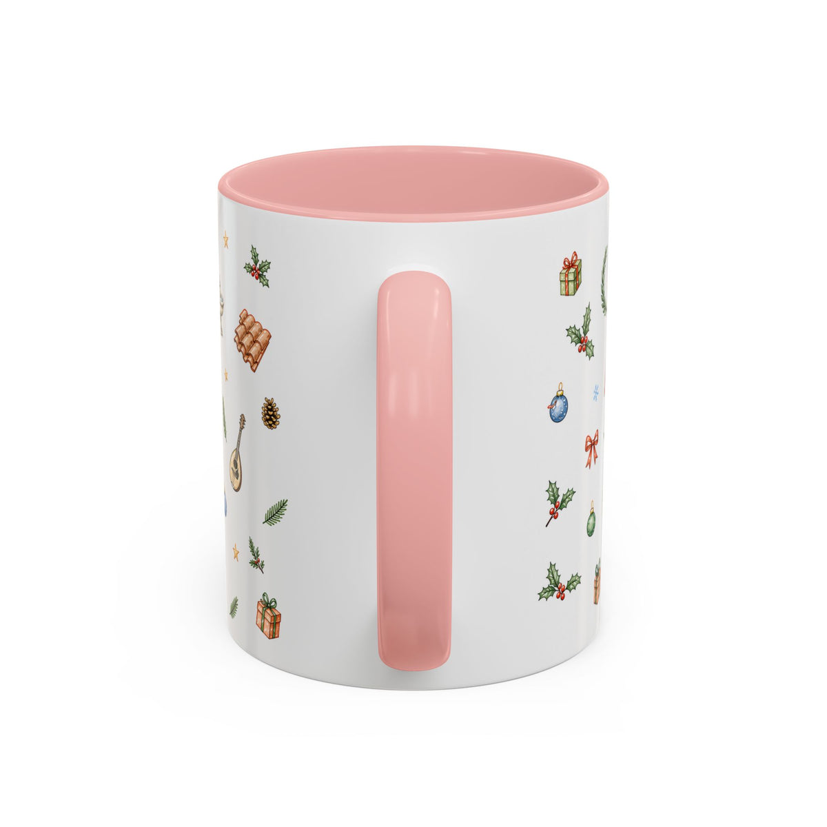 Rome Christmas Mug | Watercolor City Souvenir | Ceramic Coffee Cup