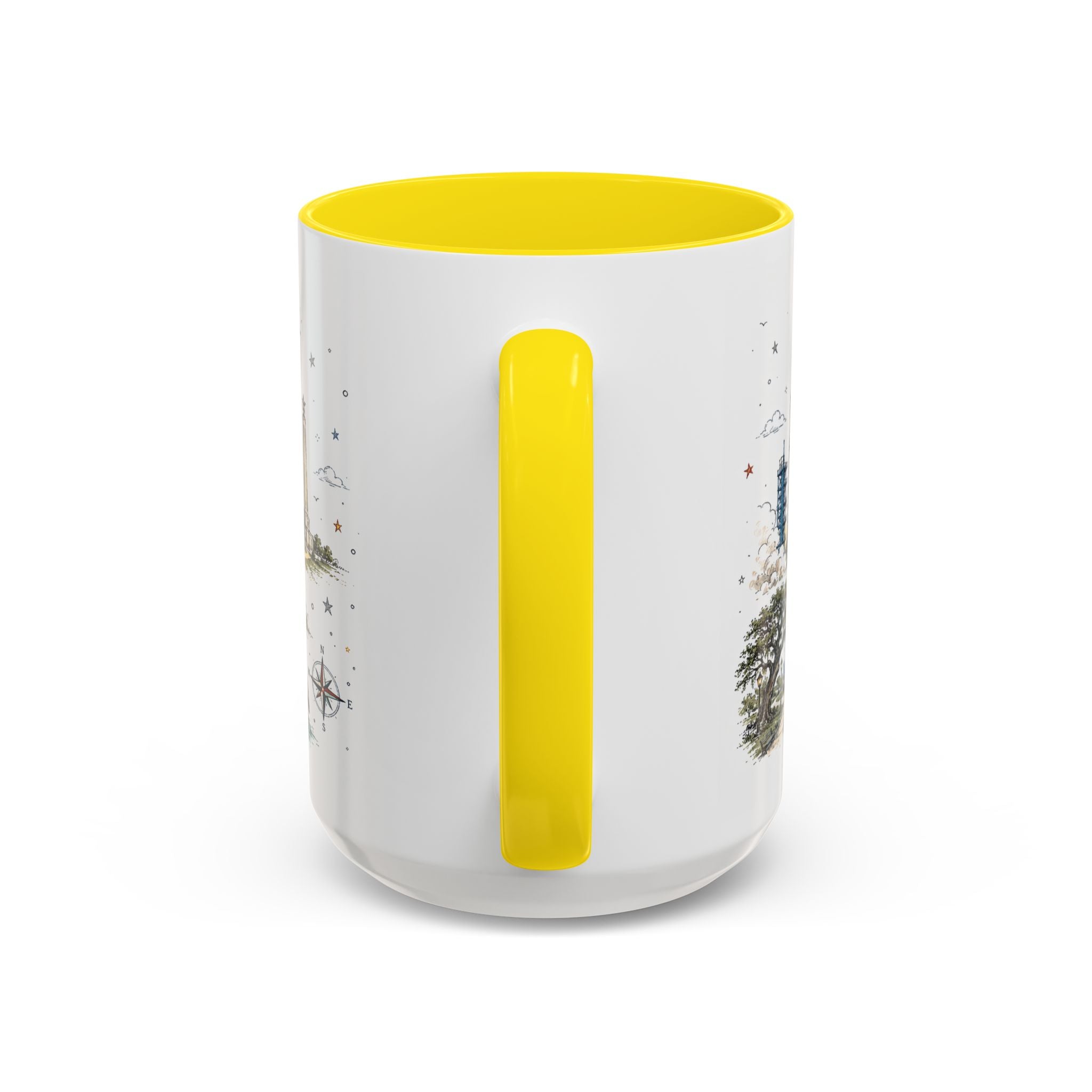 Houston Coffee Mug | Texas Souvenir City Gift | Accent Color Ceramic 11oz 15oz