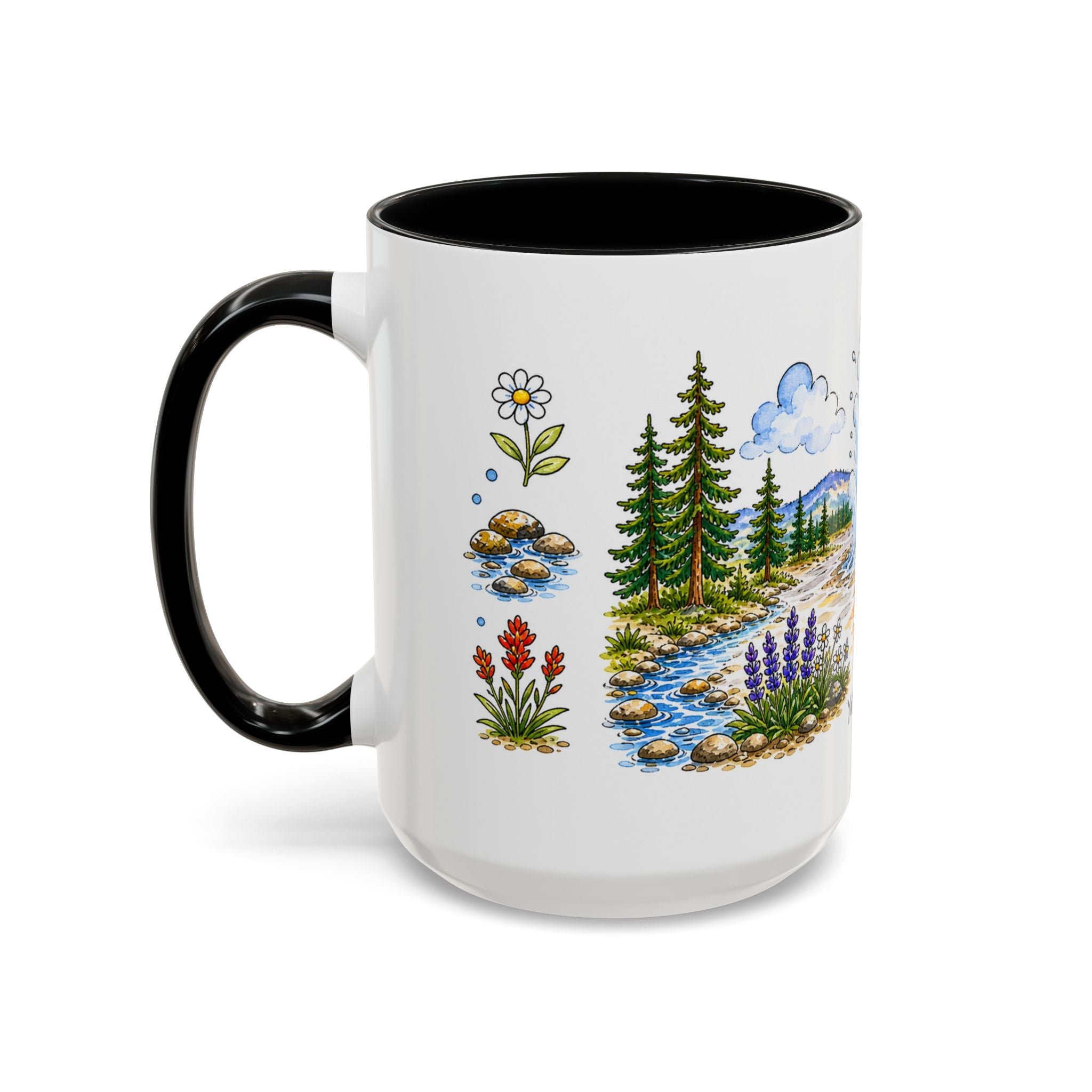 Yellowstone National Park Mug | US Travel Souvenir Accent Coffee Mug | 11oz 15oz Ceramic Cup