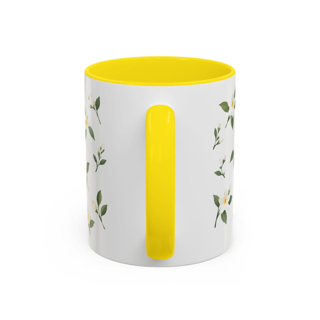 Florida Orange blossom Mug, State Flower Floral Coffee Cup, 11oz Botanical Gift