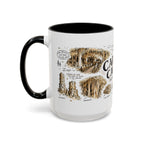 Carlsbad Caverns National Park Coffee Mug | New Mexico Cave Exploration Bat Gift | Accent Color Ceramic 11oz 15oz