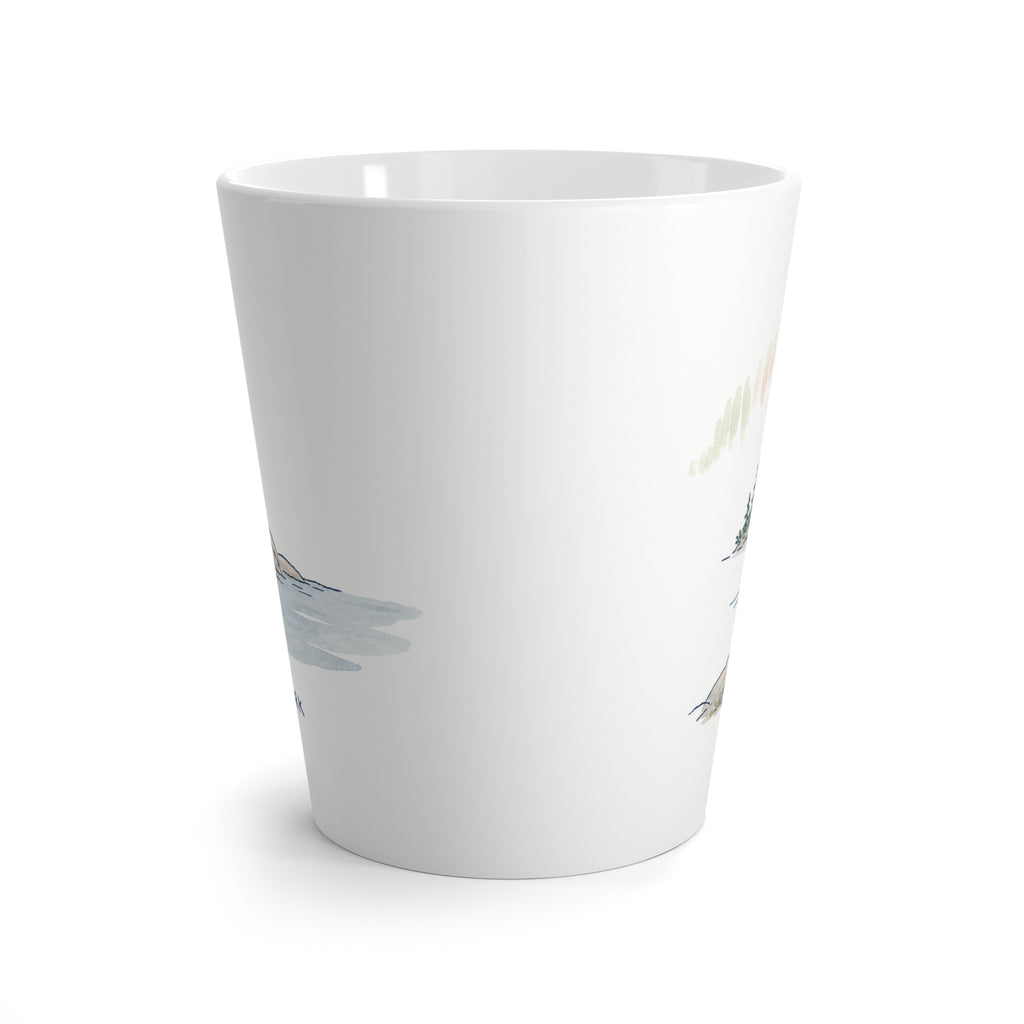 Voyageurs National Park Latte Mug | Pastel Watercolor Nature Coffee Cup | 12 oz Travel Souvenir Gift