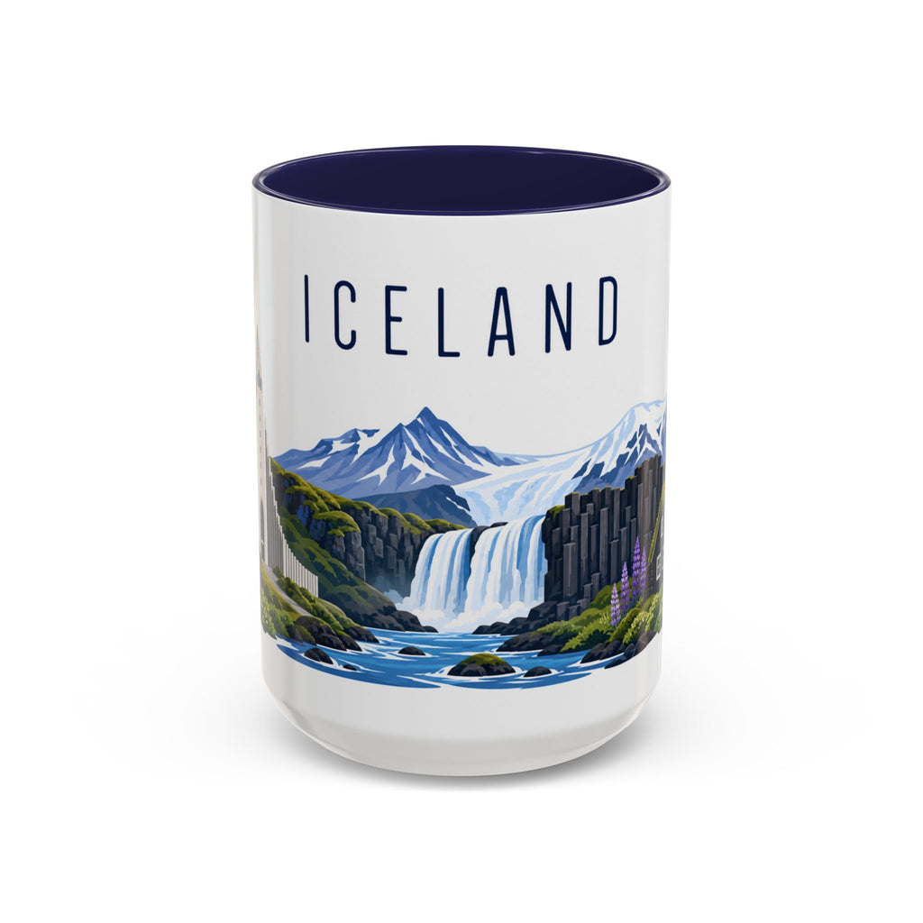 Iceland Coffee Mug | Travel Souvenir Accent Mug | Country Gift Ceramic Cup 11oz 15oz
