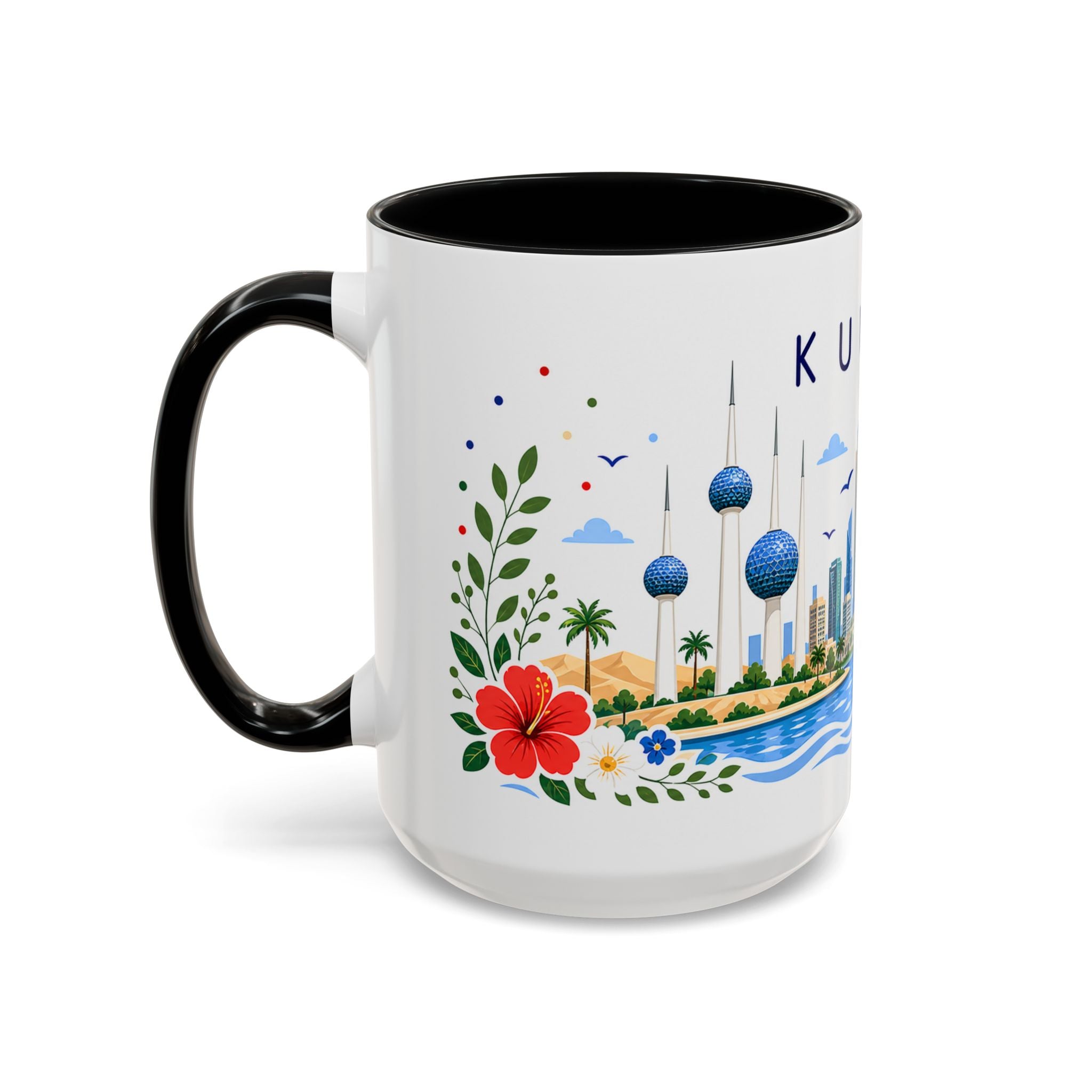 Kuwait Coffee Mug | Travel Souvenir Accent Mug | Place Gift Ceramic Cup 11oz 15oz