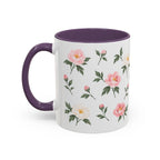 Indiana Peony Mug, State Flower Floral Coffee Cup, 11oz Botanical Gift