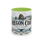 Oregon Coast Mug, Pacific Northwest Travel Souvenir, Bucket List Gift, Accent Ceramic Coffee Mug 11oz 15oz