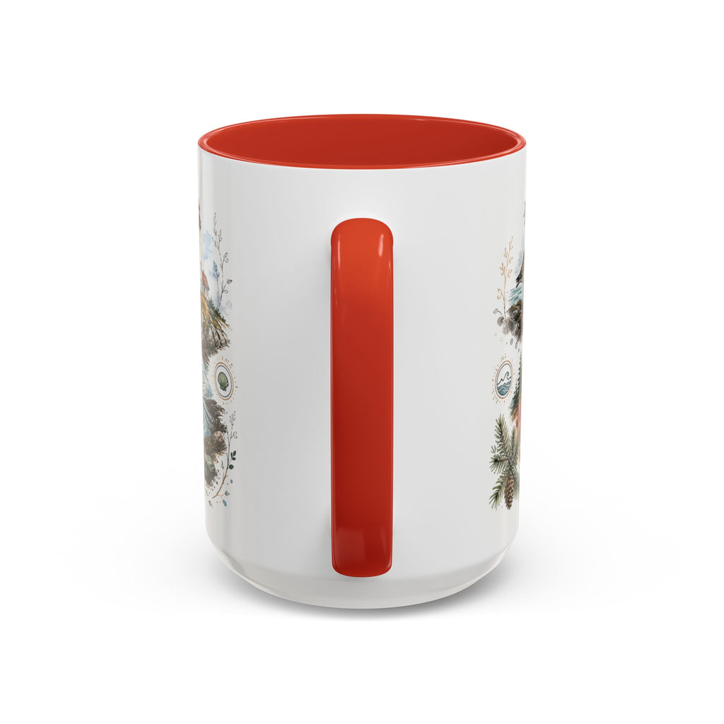 Bay of Fundy Mug, Canada Travel Souvenir, Bucket List Gift, Accent Ceramic Coffee Mug 11oz 15oz