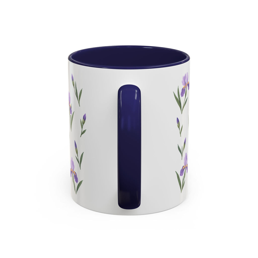 Tennessee Iris Mug, State Flower Floral Coffee Cup, 11oz Botanical Gift