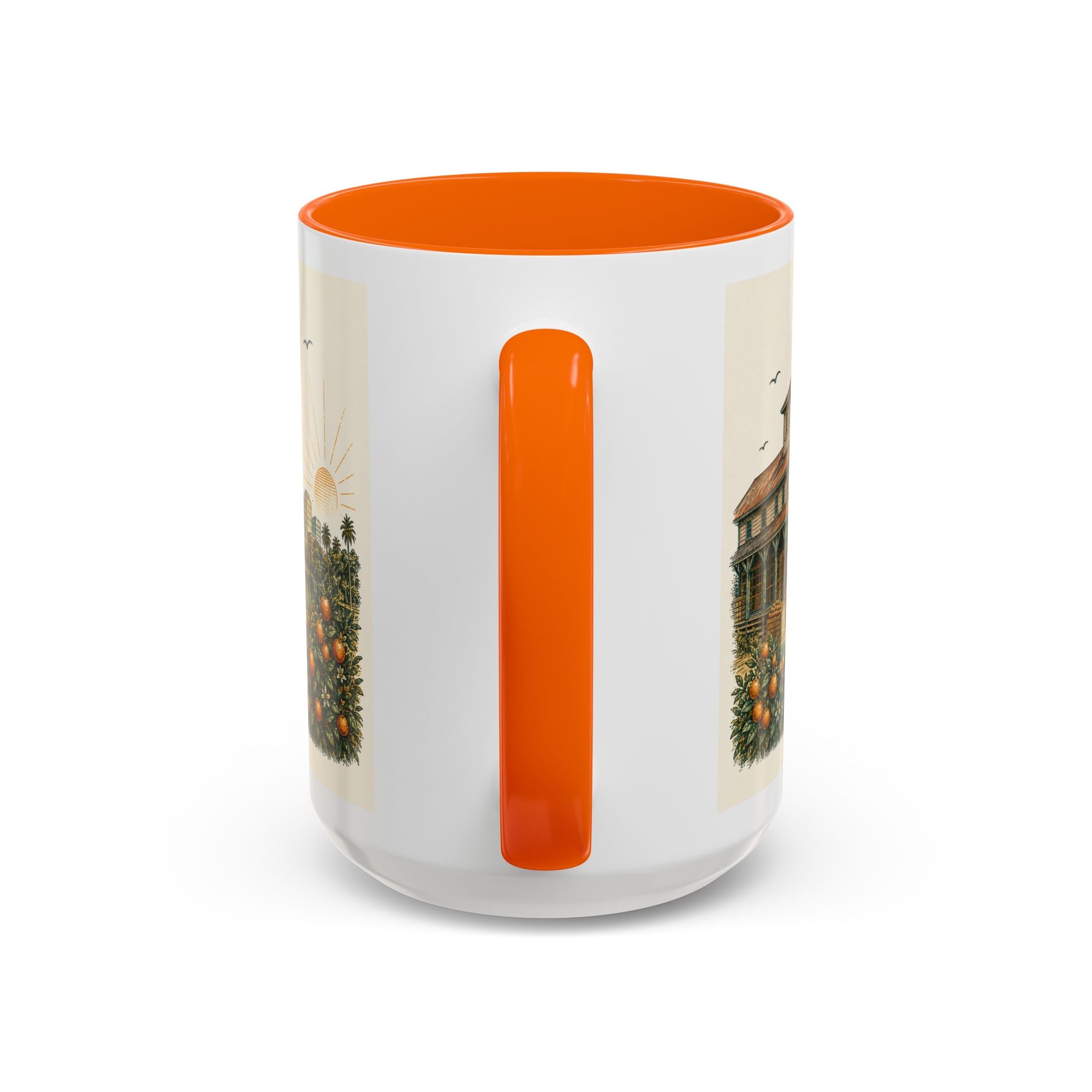 Orlando Coffee Mug | United States Travel Souvenir | Vintage Illustrated City Gift | 11 oz 15 oz Accent Mug