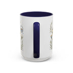 Pyramids of Giza Coffee Mug | Travel Destination Souvenir Gift | Accent Color Ceramic 11oz 15oz