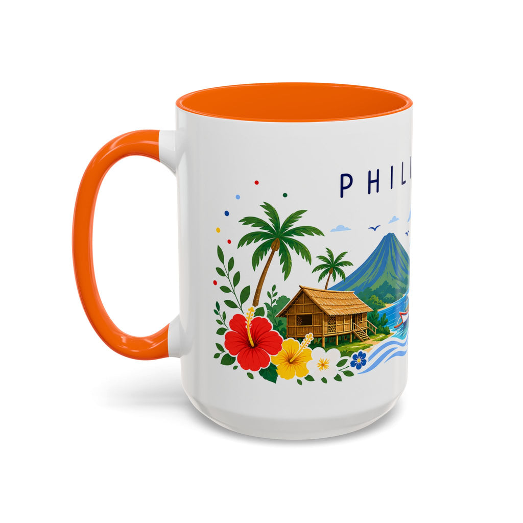 Philippines Coffee Mug | Travel Souvenir Accent Mug | Place Gift Ceramic Cup 11oz 15oz