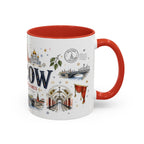 Moscow Coffee Mug | Russia Souvenir Travel Gift | Accent Color Ceramic 11oz 15oz