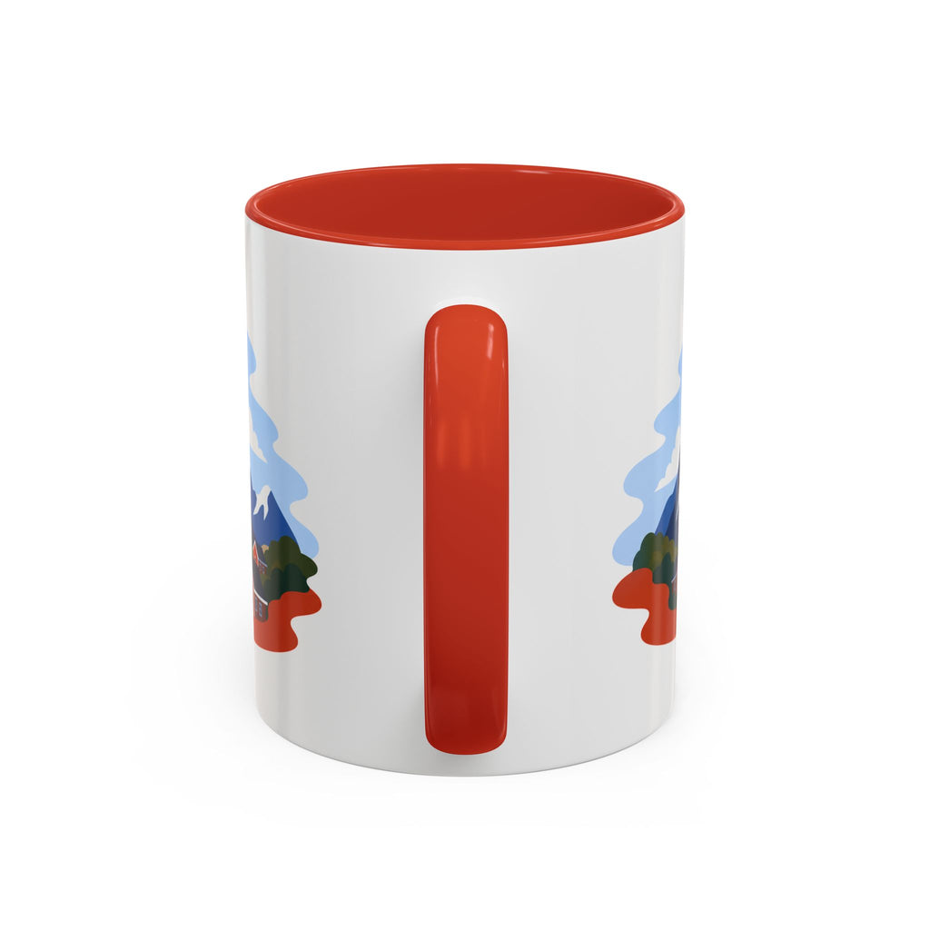 Lofoten Islands Coffee Mug | Travel Destination Souvenir Gift | Accent Color Ceramic 11oz 15oz