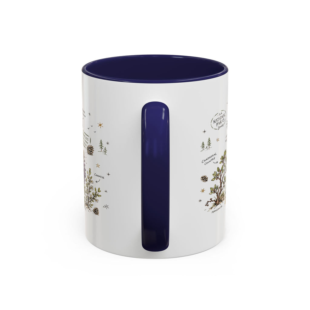 Pinnacles National Park Coffee Mug | California Rock Climbing Condor Gift | Accent Color Ceramic 11oz 15oz