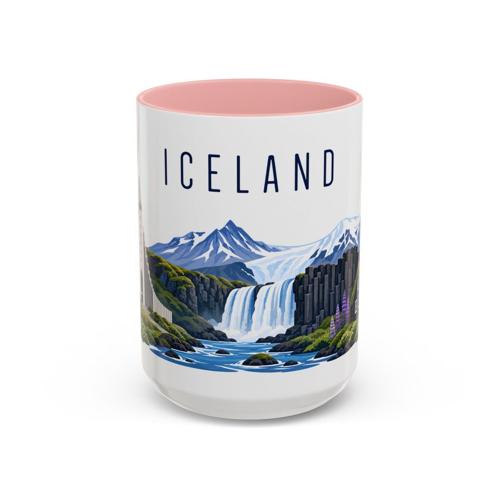 Iceland Coffee Mug | Travel Souvenir Accent Mug | Country Gift Ceramic Cup 11oz 15oz