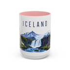 Iceland Coffee Mug | Travel Souvenir Accent Mug | Country Gift Ceramic Cup 11oz 15oz