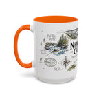 New River Gorge National Park Coffee Mug | West Virginia River Canyon Climbing Gift | Accent Color Ceramic 11oz 15oz