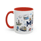 Mumbai Coffee Mug | India Souvenir Travel Gift | Accent Color Ceramic 11oz 15oz