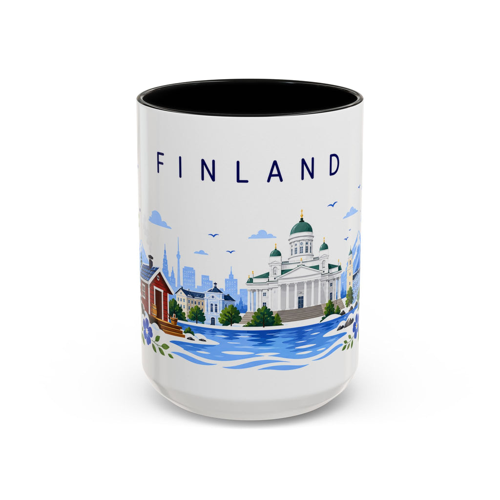 Finland Coffee Mug | Travel Souvenir Accent Mug | Place Gift Ceramic Cup 11oz 15oz