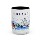 Finland Coffee Mug | Travel Souvenir Accent Mug | Place Gift Ceramic Cup 11oz 15oz