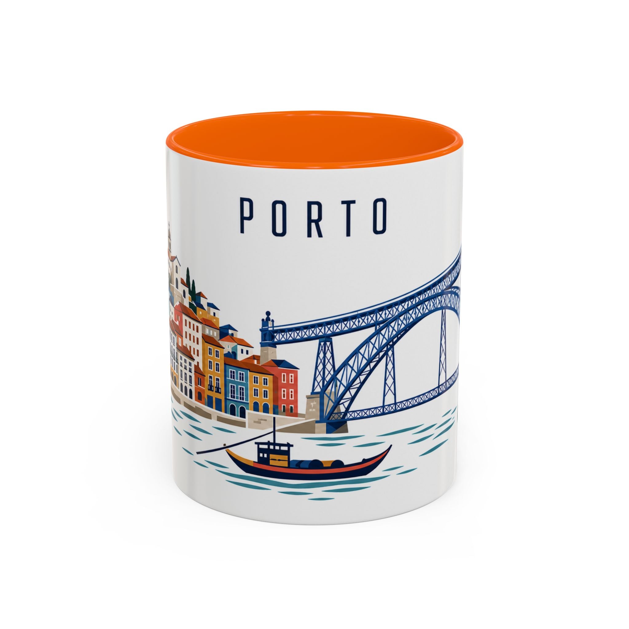 Porto Coffee Mug | Portugal Travel Souvenir | Porcelain Decal City Gift | 11oz 15oz Accent Mug