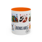 Buenos Aires Coffee Mug | Postage Stamp Collage Mug | Travel Souvenir Accent Cup 11oz 15oz
