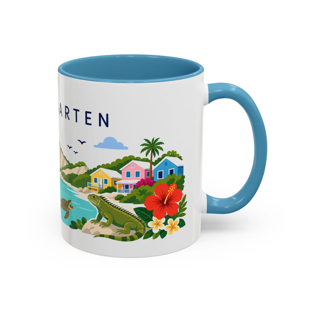 Sint Maarten Coffee Mug | Travel Souvenir Accent Mug | Country Gift Ceramic Cup 11oz 15oz