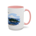 Isle Royale National Park Coffee Mug | Solid Color Block Park Souvenir | 11oz 15oz Accent Mug