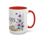 Illinois State Map Mug | Botanical Travel Sketch, Moving Away Gift (11oz 15oz)